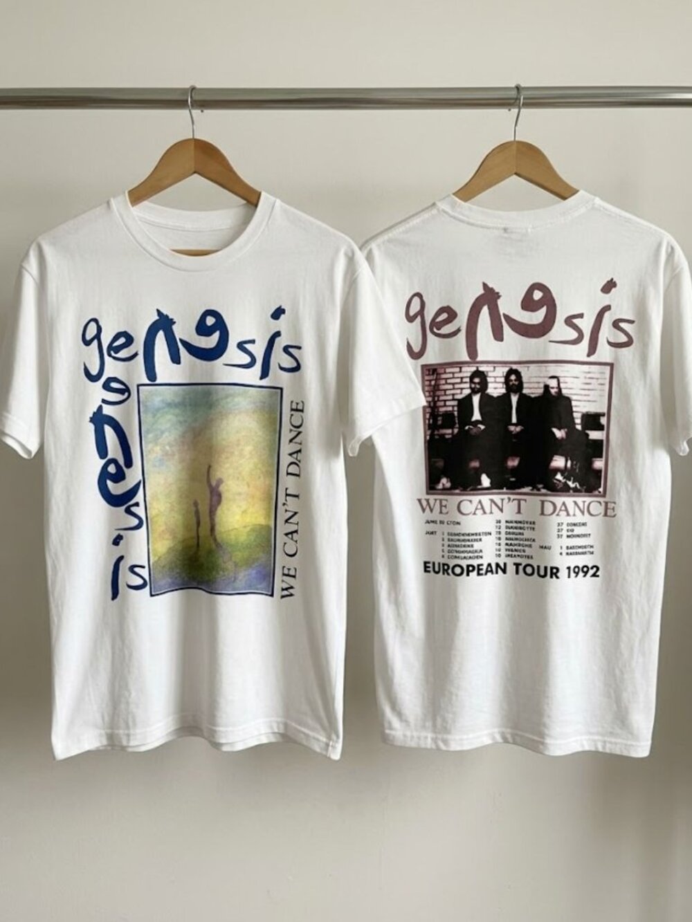Genesis We Can't Dance European Tour 1992 T-Shirt Reprint